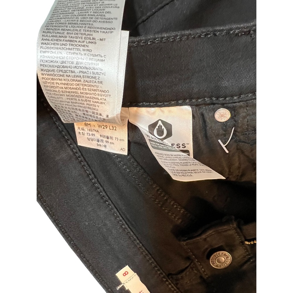 Levi's Classic Bootcut Jeans Women's 8 W29 L32 Black Hypersoft Stretch NWT - Picture 7 of 10